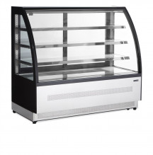TEFCOLD LPD 1500 C Black Chladicí vitrína cukrářská v černém provedení 